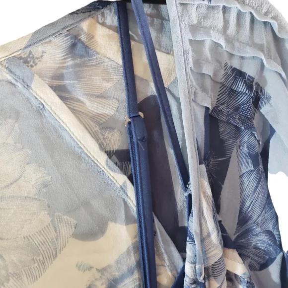 Banana Republic 100% Silk Abstract FloraPrint Tunic Top & Cami adjustable straps - Picture 8 of 13